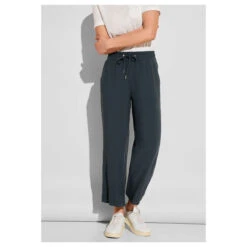 Street One Emee Wide Leg 7/8 Hose Cool Vintage Green 10 Street One Emee Wide Leg 7/8 Hose Cool Vintage Green -Modebekleidungs Geschäft street one jeans emee solid wide leg gruen 13825 model vorne