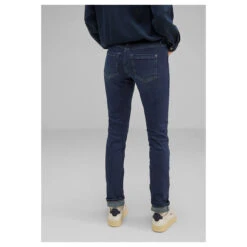 Street One Jane Jeans Authentic Indigo Thermo Denim -Modebekleidungs Geschäft street one jeans jane thermo blue 15120 model hinten