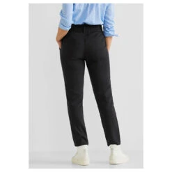 Street One Paperbag Hose Black 10 Street One Paperbag Hose Black -Modebekleidungs Geschäft street one jeans paperbag twill baumwoll schwarz 10001 ansicht model hinten