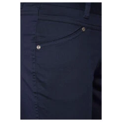 Street One Yulius Satin 7/8 Baumwollhose Deep Blue -Modebekleidungs Geschäft street one jeans yulius capri 3 4 blau 11238 ansicht detail