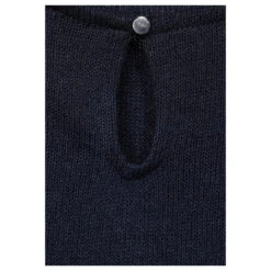 Street One Damen T-Shirt Knit Look Deep Blue -Modebekleidungs Geschäft street one knit look shirt rundhalsshirt blau 11238 detail