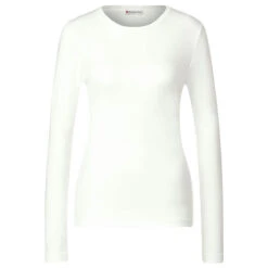 Street One Damen Langarm Shirt Basic White