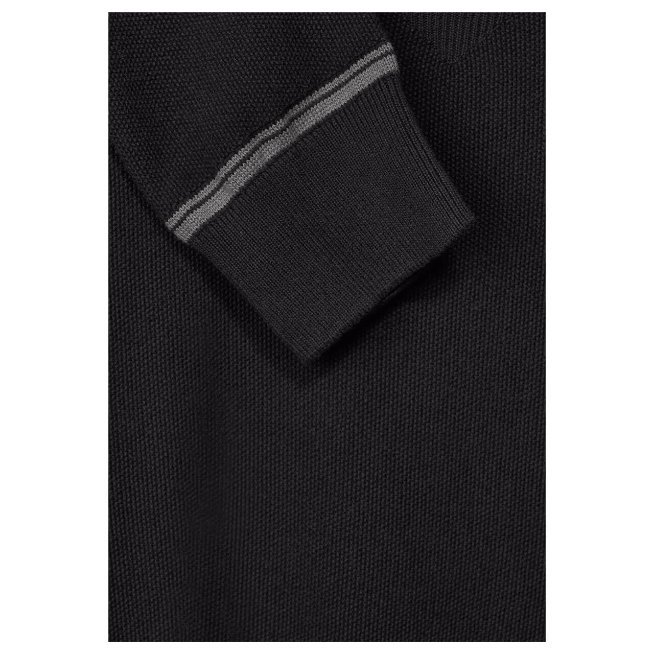 Street One Men Fine Structured Pullover Black 5 Street One Men Fine Structured Pullover Black – Bild 5