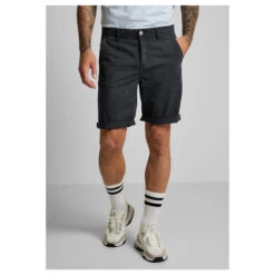 Street One Men Chino Baumwoll Bermuda Night Blue -Modebekleidungs Geschäft street one men jeans blau 14331 ansicht detail front