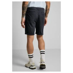 Street One Men Chino Baumwoll Bermuda Night Blue -Modebekleidungs Geschäft street one men jeans blau 14331 ansicht detail hinten