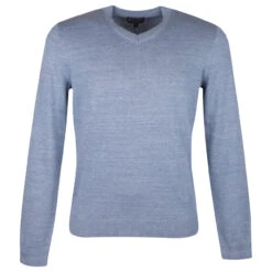 Street One Men Modern Basic Knit Pullover Smoky Blue