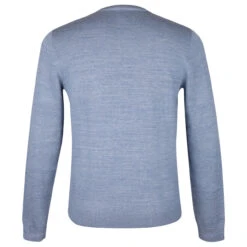Modebekleidungs Geschäft -Modebekleidungs Geschäft street one men modern basic knit pullover blau 24591 hinten