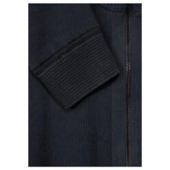 Street One Men Structured Knitted Zip Strickjacke Night Blue -Modebekleidungs Geschäft street one men strickjacke structured knitted zip blau 14331 ansicht detail