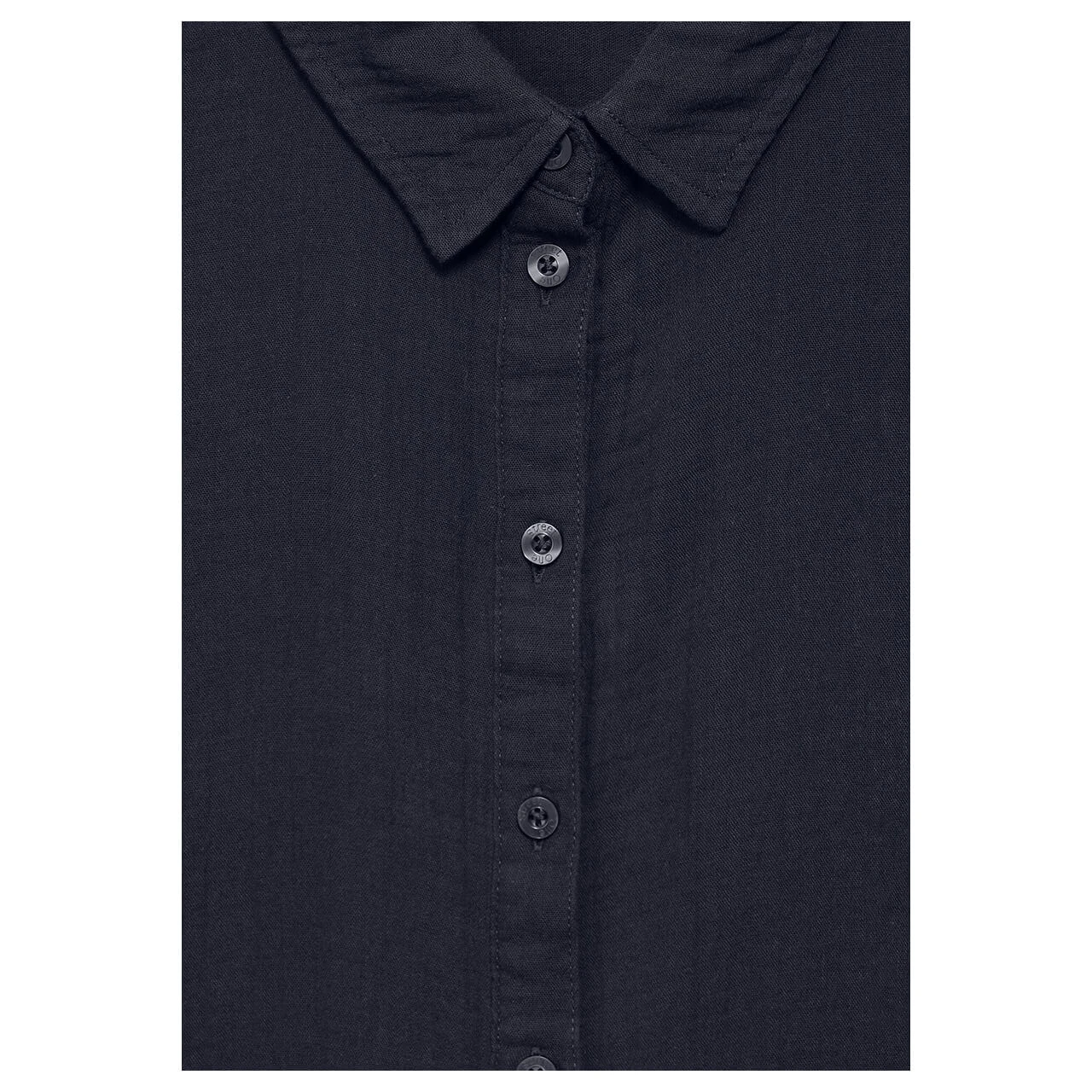 Street One Damen 3/4 Arm Kleid Musselin Shirt Dress Navy Blue 4 Street One Damen 3/4 Arm Kleid Musselin Shirt Dress Navy Blue – Bild 4