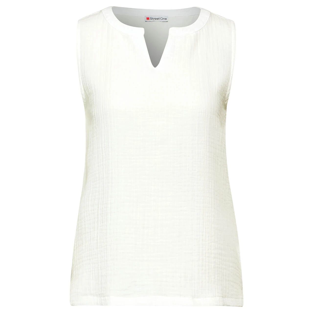 Street One Damen Top Musselin Off White 1 Street One Damen Top Musselin Off White