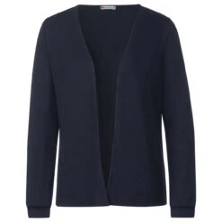 Street One Damen Strickjacke Nette Knit Deep Blue