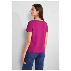 Street One Damen T-Shirt Crista Magnolia Pink 7 Street One Damen T-Shirt Crista Magnolia Pink -Modebekleidungs Geschäft street one new crista t shirt magnolia pink 15755 model hinten