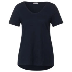 Street One Damen T-Shirt Gerda Deep Blue