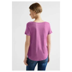 Street One Gerda T-Shirt Meta Lilac 7 Street One Gerda T-Shirt Meta Lilac -Modebekleidungs Geschäft street one new gerda t shirt violett 15141 hinten