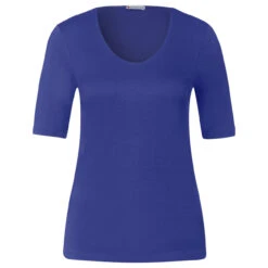 Street One Damen T-Shirt Palmira Intense Royal Blue