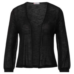 Street One Suse Damen 3/4 Arm Strickjacke Black
