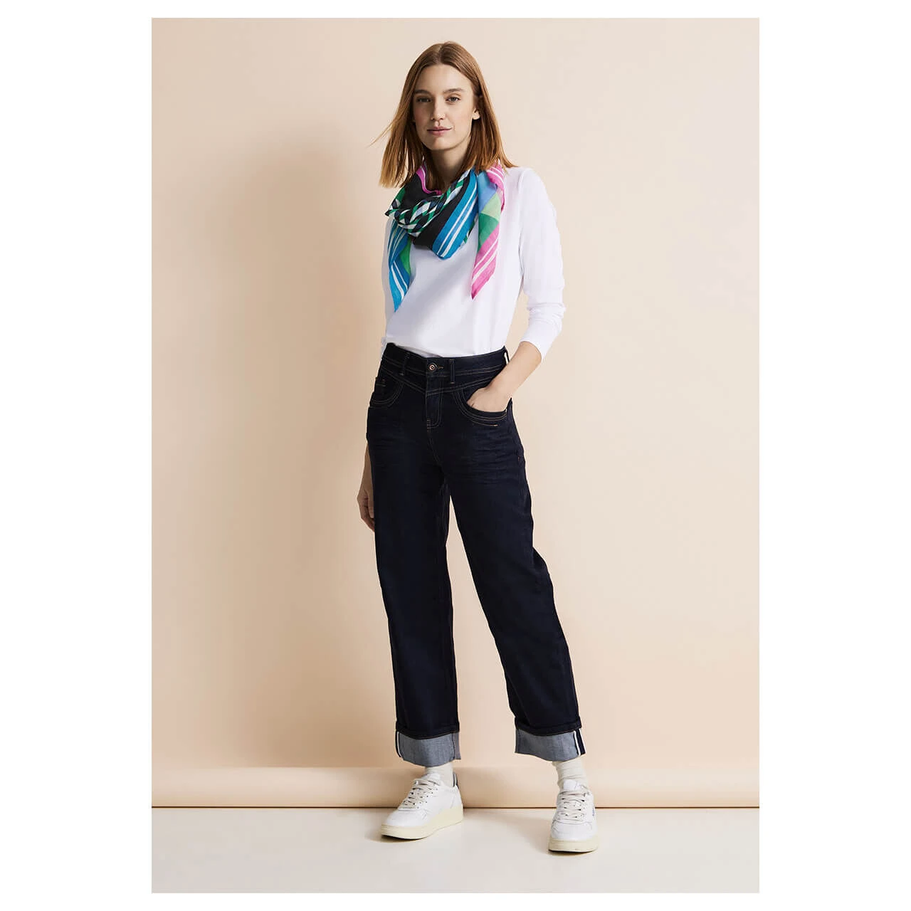 Street One Damen Tuch Multicolor Printed 4 Street One Damen Tuch Multicolor Printed – Bild 4