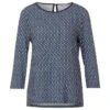 Street One Printed Mix 3/4 Arm Shirt Deep Blue