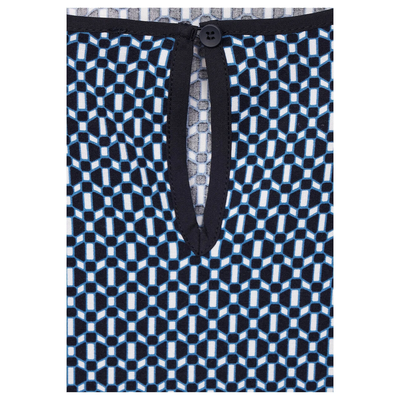 Street One Printed Mix 3/4 Arm Shirt Deep Blue 5 Street One Printed Mix 3/4 Arm Shirt Deep Blue – Bild 5