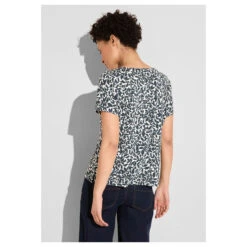 Street One Damen T-Shirt Crista Cool Vintage Green 7 Street One Damen T-Shirt Crista Cool Vintage Green -Modebekleidungs Geschäft street one printed new crist rundhalsshirt gruen 23825 model hinten