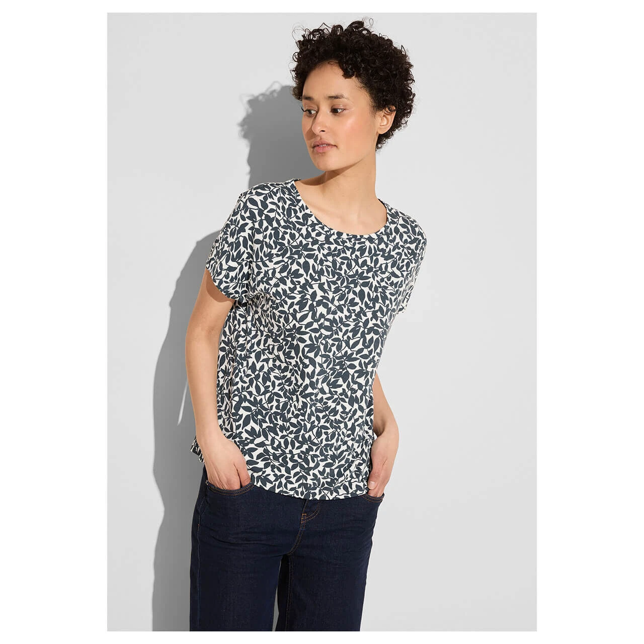 Street One Damen T-Shirt Crista Cool Vintage Green 2 Street One Damen T-Shirt Crista Cool Vintage Green – Bild 2