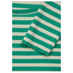 Street One Damen Langarm Shirt Rib Fresh Green -Modebekleidungs Geschäft street one rib shirt gruen 25376 detail