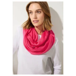 Street One Damen Loop Tuch Coral Blossom -Modebekleidungs Geschäft street one schlauchschal rot 15190 detail