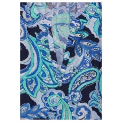 Street One Damen Kurzarm Bluse Splitneck Intense Aqua -Modebekleidungs Geschäft street one shirtblouse with splitneck bluse blau 35681 detail