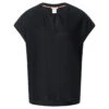 Street One Damen Kurzarm Bluse Deep Black