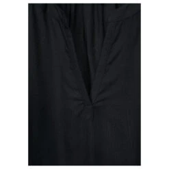 Street One Damen Kurzarm Bluse Deep Black -Modebekleidungs Geschäft street one shirtblouse with splitneck bluse schwarz 100001 detail