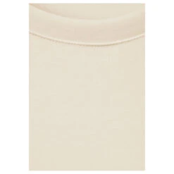 Street One Damen T-Shirt Silk Look Lucid White -Modebekleidungs Geschäft street one silk look shirt beige 14451 detail