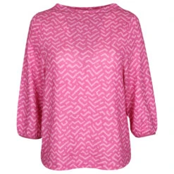 Street One Soft Printed Turtle 3/4 Arm Shirt Lavish Pink