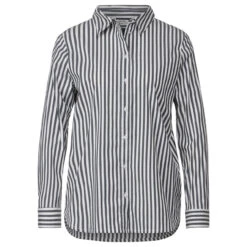 Street One Damen Langarm Bluse Striped Office Deep Blue