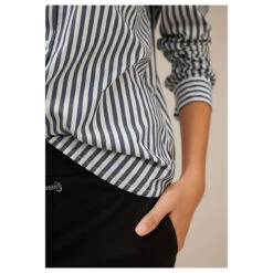 Street One Damen Langarm Bluse Striped Office Deep Blue 10 Street One Damen Langarm Bluse Striped Office Deep Blue -Modebekleidungs Geschäft street one striped office blouse hemdbluse weiss 21238 detail vorne