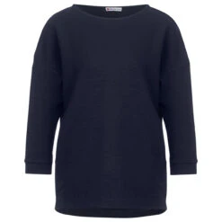 Street One Damen 3/4 Arm Shirt Structure Mix Deep Blue
