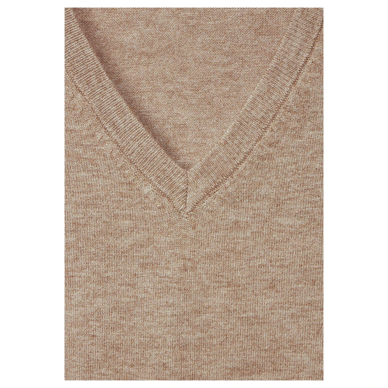 Street One V-neck Pullover Bleached Sand Melange 5 Street One V-neck Pullover Bleached Sand Melange – Bild 5