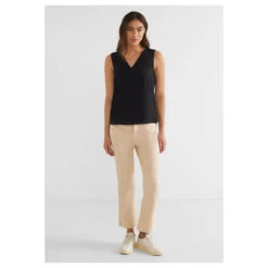 Street One Damen Blusen Top Black -Modebekleidungs Geschäft streeto one solid blousetop bluse schwarz 10001 ansicht