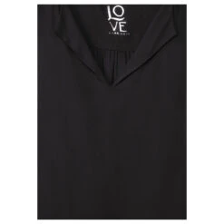 Street One Damen Blusen Top Black -Modebekleidungs Geschäft streeto one solid blousetop bluse schwarz 10001 ansicht detail