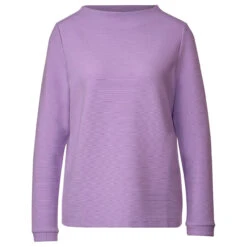 Street One Damen Pullover Turtle Neck Soft Pure Lilac