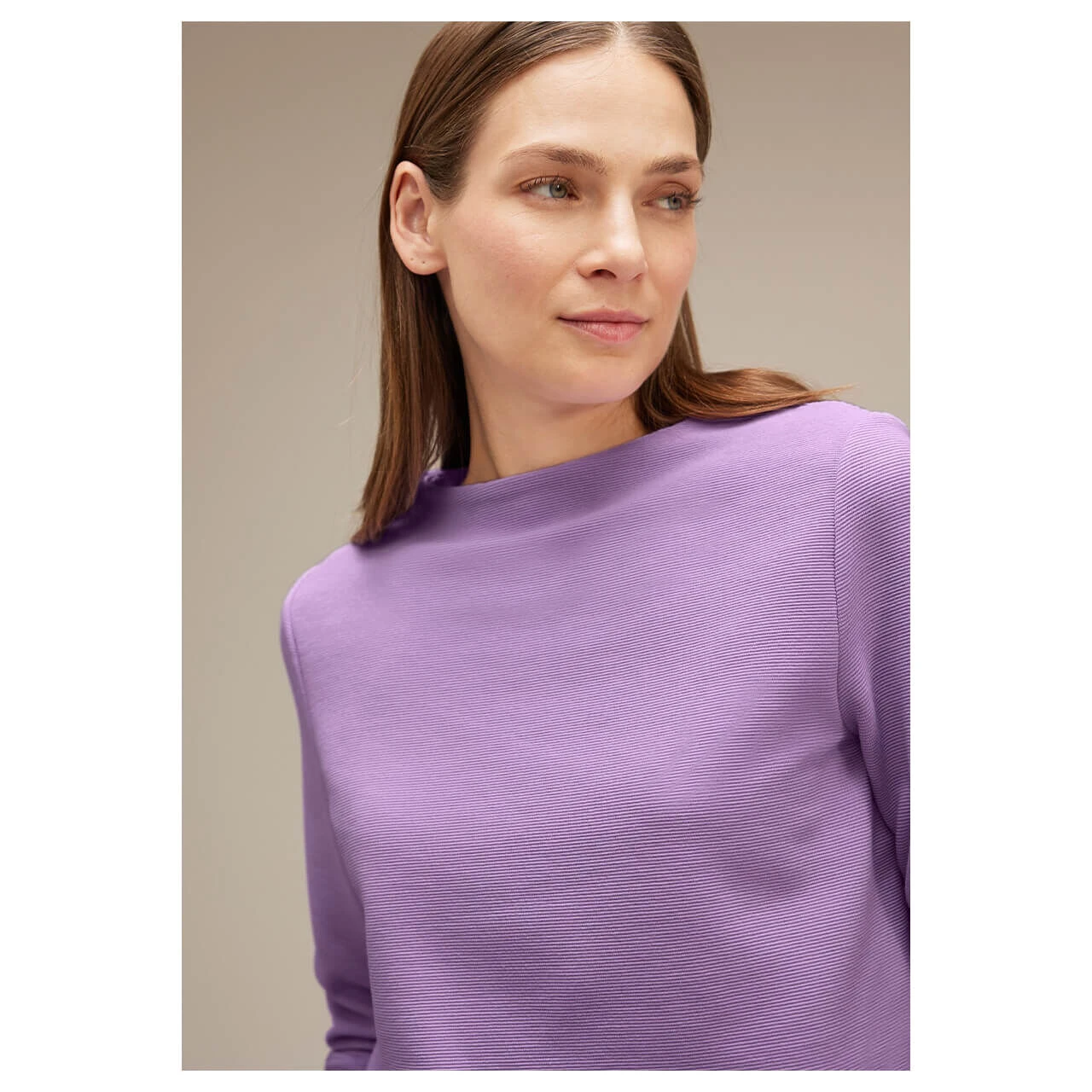 Street One Damen Pullover Turtle Neck Soft Pure Lilac 5 Street One Damen Pullover Turtle Neck Soft Pure Lilac – Bild 5