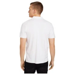 Tom Tailor Herren Piqué Poloshirt Contrast White -Modebekleidungs Geschäft tom tailor basic polo with contrast weiss 20000 model hinten