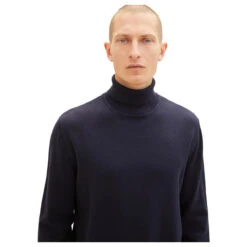 Tom Tailor Herren Rollkragen Pullover Turtleneck Knit Navy 11 Tom Tailor Herren Rollkragen Pullover Turtleneck Knit Navy -Modebekleidungs Geschäft tom tailor basic turtleneck knit pullover blau 13160 detail vorne