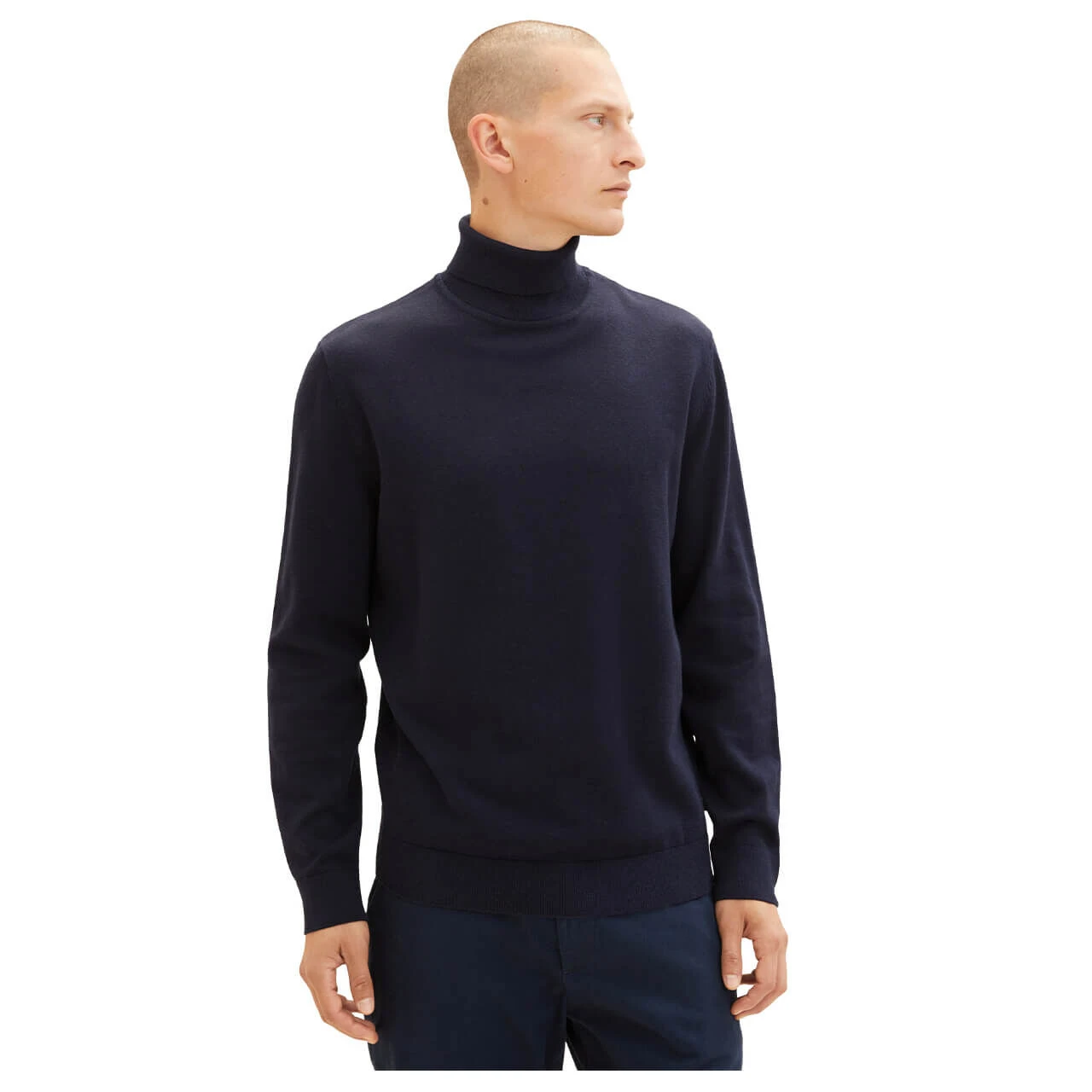 Tom Tailor Herren Rollkragen Pullover Turtleneck Knit Navy 2 Tom Tailor Herren Rollkragen Pullover Turtleneck Knit Navy – Bild 2