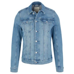 Tom Tailor Herren Jeansjacke Light Stone Wash Denim