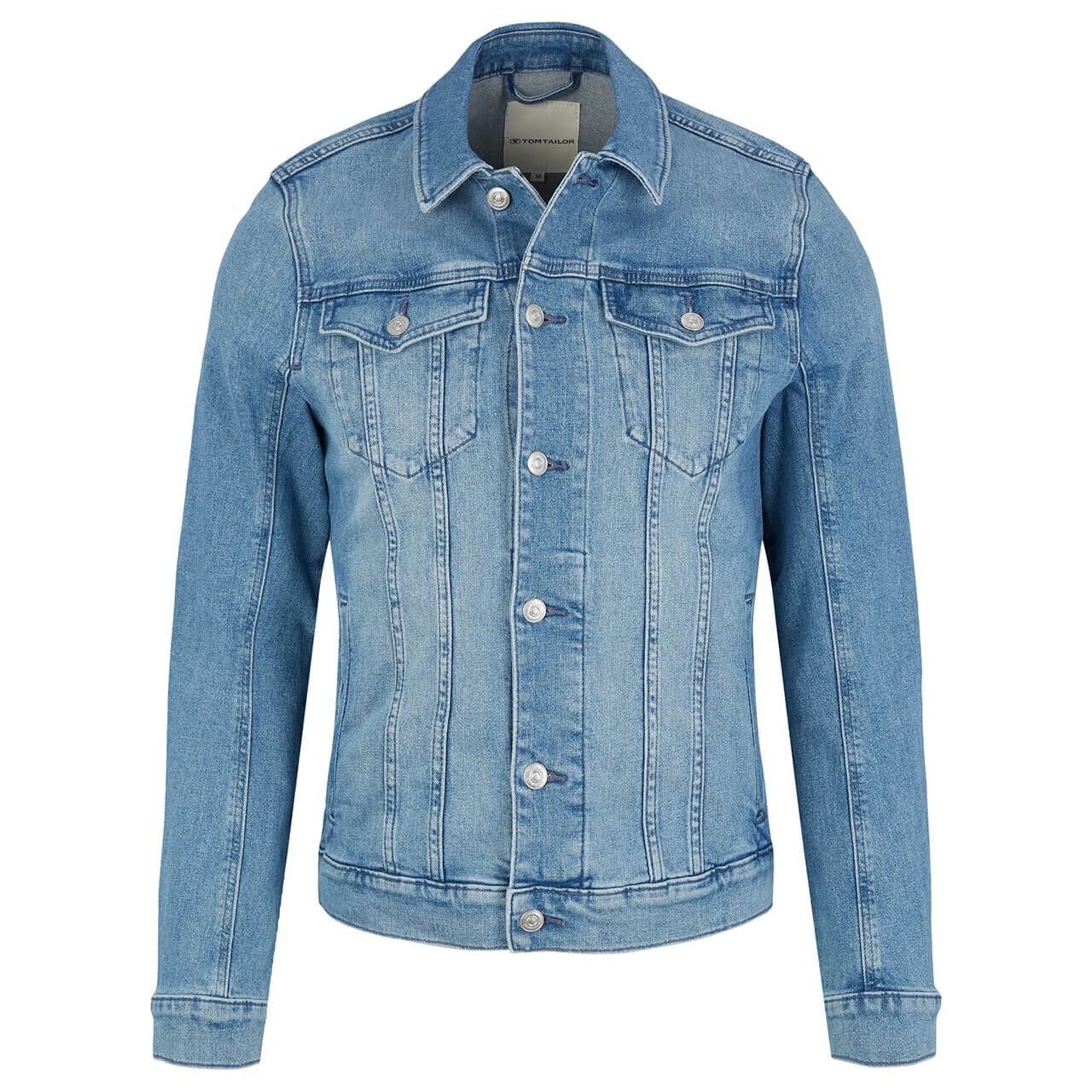 Tom Tailor Herren Jeansjacke Light Stone Wash Denim 1 Tom Tailor Herren Jeansjacke Light Stone Wash Denim