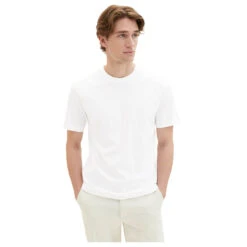 Tom Tailor Herren T-Shirts Smart White 8 Tom Tailor Herren T-Shirts Smart White -Modebekleidungs Geschäft tom tailor double pack crew neck t shirt weiss 20000 front