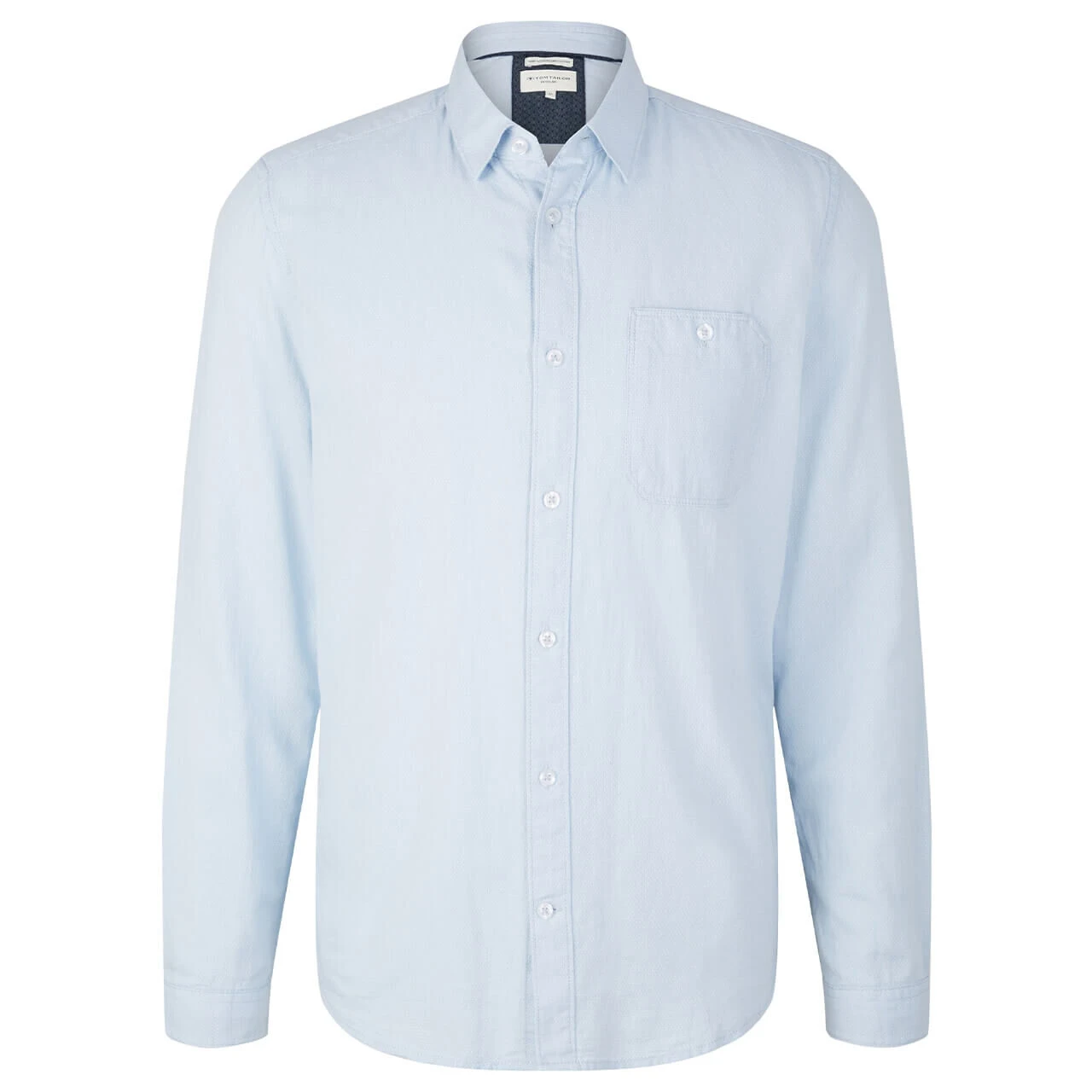 Tom Tailor Herren Hemd Light Blue White Structure 1 Tom Tailor Herren Hemd Light Blue White Structure