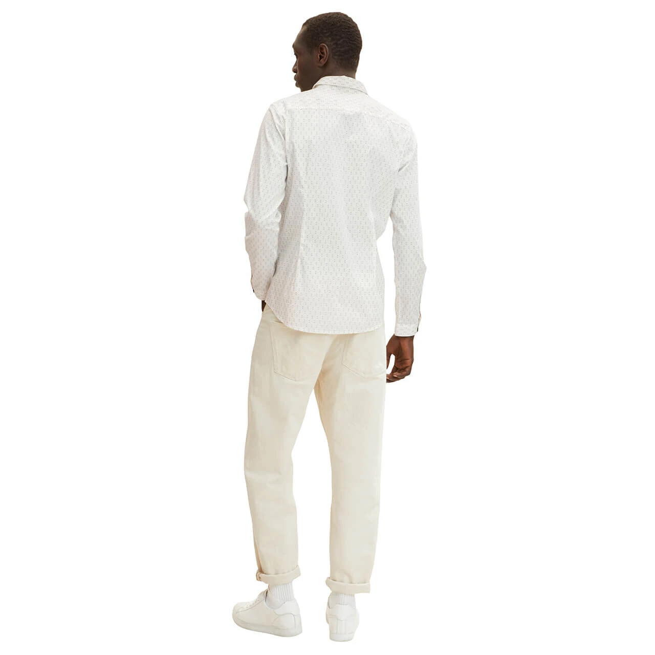 Tom Tailor Herren Hemd White With Print 2 Tom Tailor Herren Hemd White With Print – Bild 2