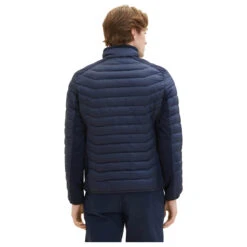 Tom Tailor Herren Jacke Hybrid Jacket Sky Captain Blue -Modebekleidungs Geschäft tom tailor hybrid jacket jacke blau 10668 hinten