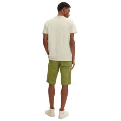 Tom Tailor Josh Baumwoll Bermuda Olive Branch Green -Modebekleidungs Geschäft tom tailor jeans josh chino bermuda olive 29003 ansicht hinten